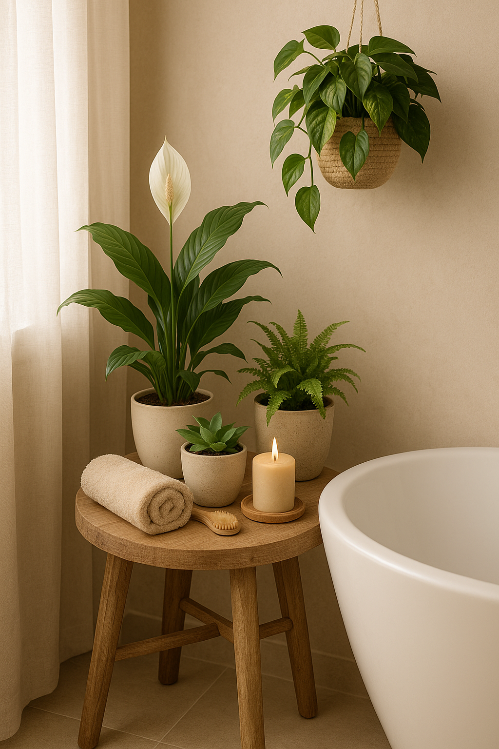 Plantes pour salle de bain