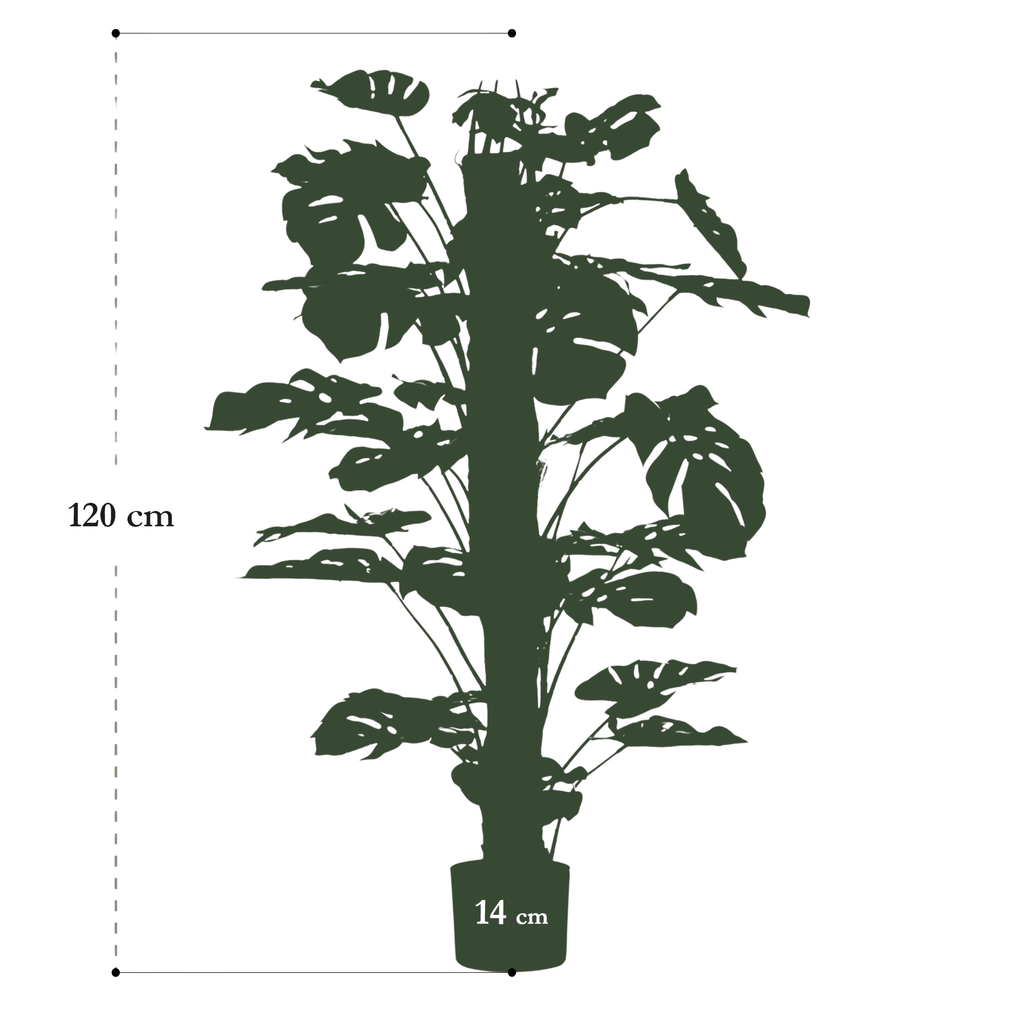 Monstera Deliciosa artificielle – Plante décorative iconique & ultra-réaliste - 65 cm à 180 cm