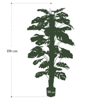 Monstera Deliciosa artificielle – Plante décorative iconique & ultra-réaliste - 65 cm à 180 cm