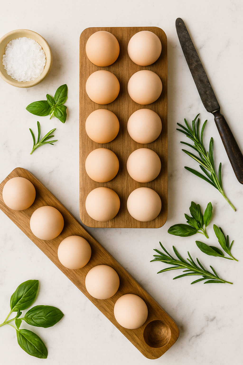 Support à Œufs en Bois – Range-Œufs Design 6 ou 12 Compartiments | Cuisine & Art de Vivre