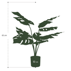 Monstera Deliciosa artificielle – Plante décorative iconique & ultra-réaliste - 65 cm à 180 cm