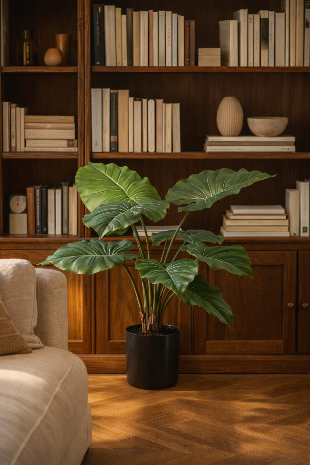 Alocasia artificielle — Olifantsoor — Plante d’intérieur design — 70 cm, 150 cm & 180 cm