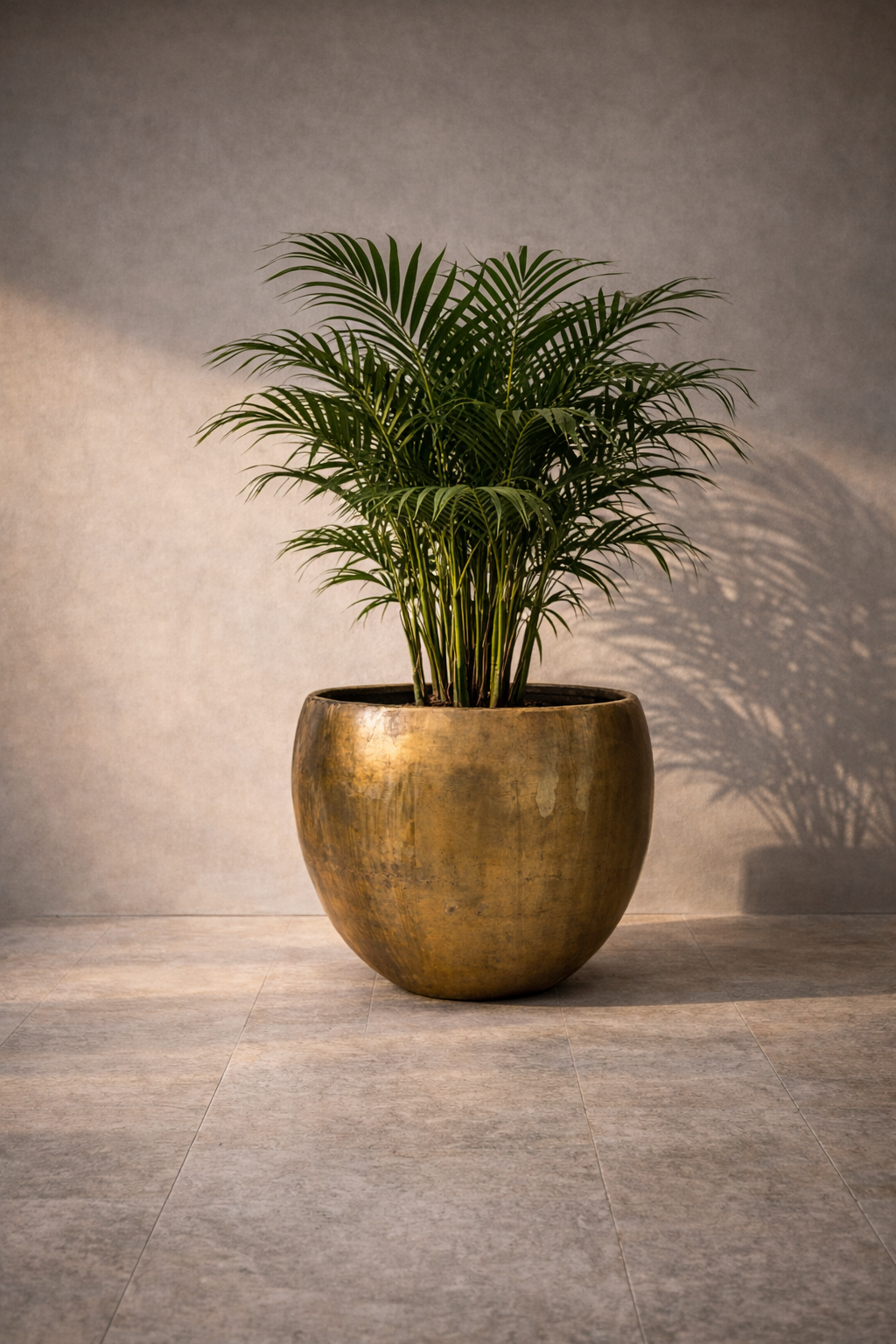 Pot Fabien Old Camel – Pot décoratif XXL haut de gamme à finition mate patinée