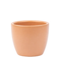 Matte Tuscan Sphere – Mini ceramic plant pot – Ø7.5 × H6 cm