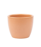 Matte Tuscan Sphere – Mini ceramic plant pot – Ø7.5 × H6 cm