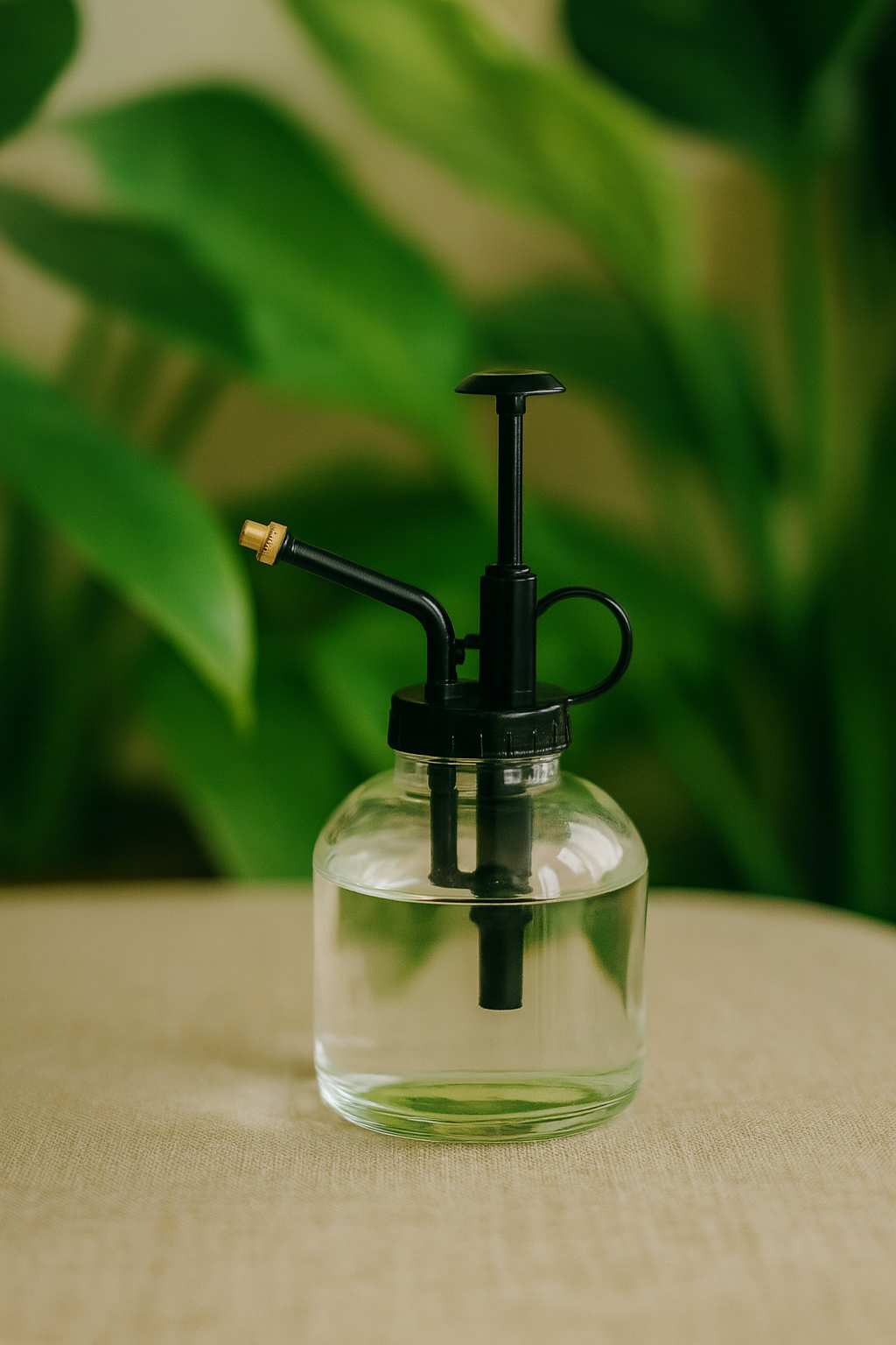 Vaporisateur d’Arrosage 300 ml – Verre & Acier Inoxydable Premium (Doré, Argenté ou Transparent)