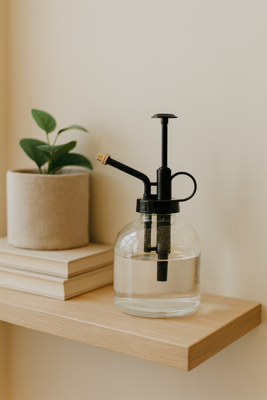 Vaporisateur d’Arrosage 300 ml – Verre & Acier Inoxydable Premium (Doré, Argenté ou Transparent)