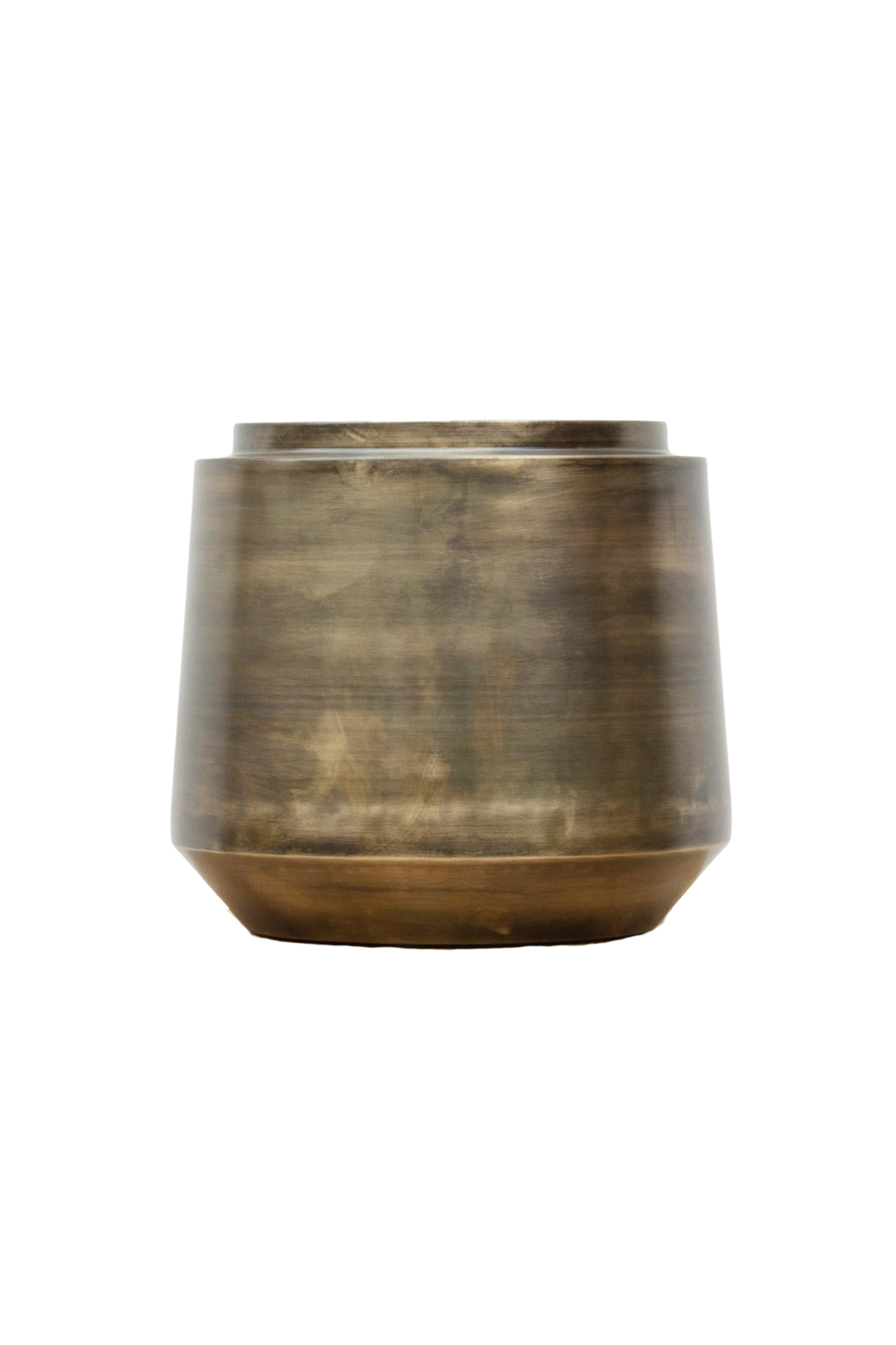 Pot Indigo Vintage Gold – Cache-pot doré vintage en métal – Ø46 / Ø58