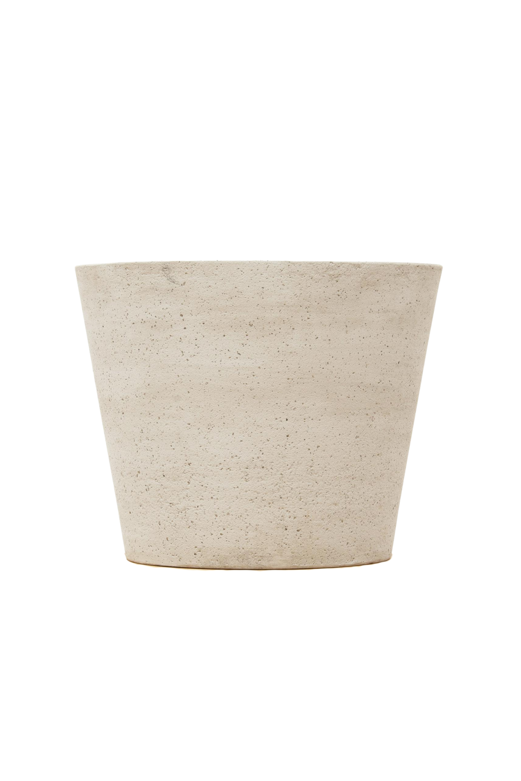 Cache-pot Beige Patiné – Grand cache-pot décoratif en fibre de pierre