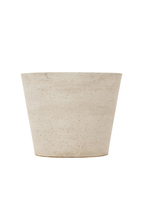 Cache-pot Beige Patiné – Grand cache-pot décoratif en fibre de pierre