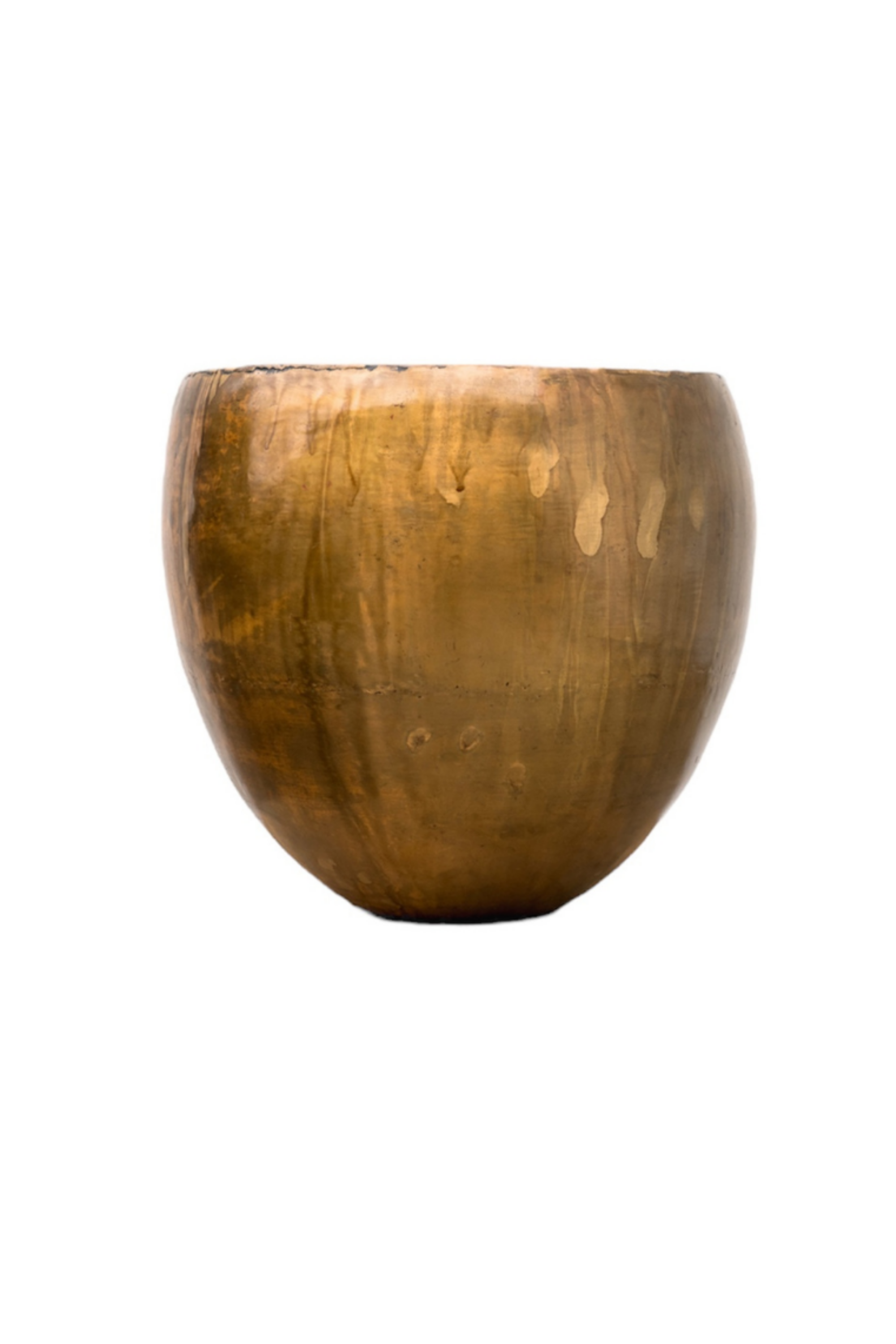 Pot Fabien Old Camel – Pot décoratif XXL haut de gamme à finition mate patinée