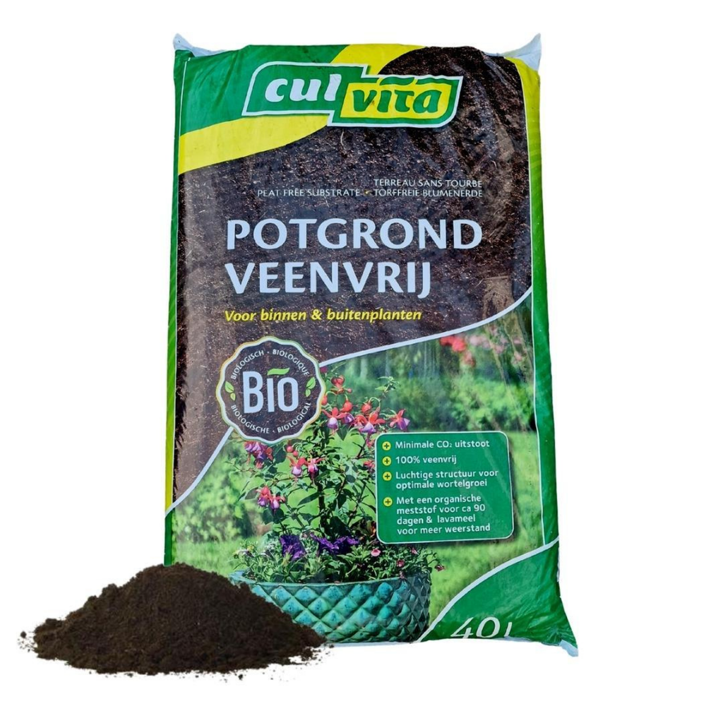 Culvita Potgrond Veenvrij 40L – Torffreie Bio-Blumenerde