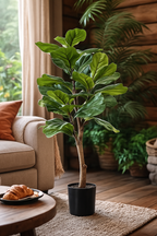 Ficus Lyrata Artificiel – Plante décorative premium – 90 à 180 cm