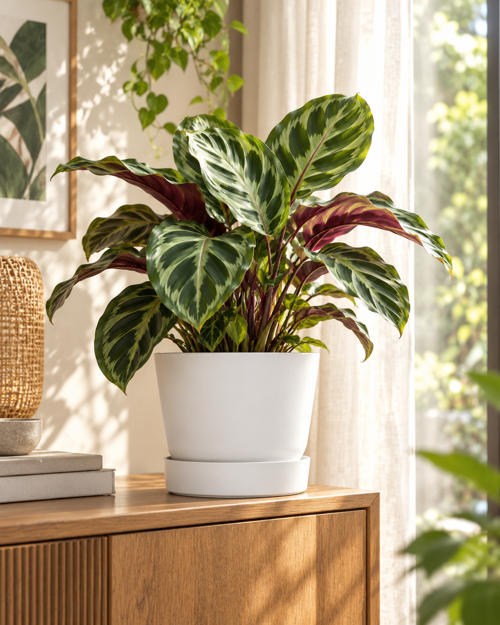Elho Greenville Rond Blanc – Pot avec réservoir d’eau – Ø14 à Ø39 cm