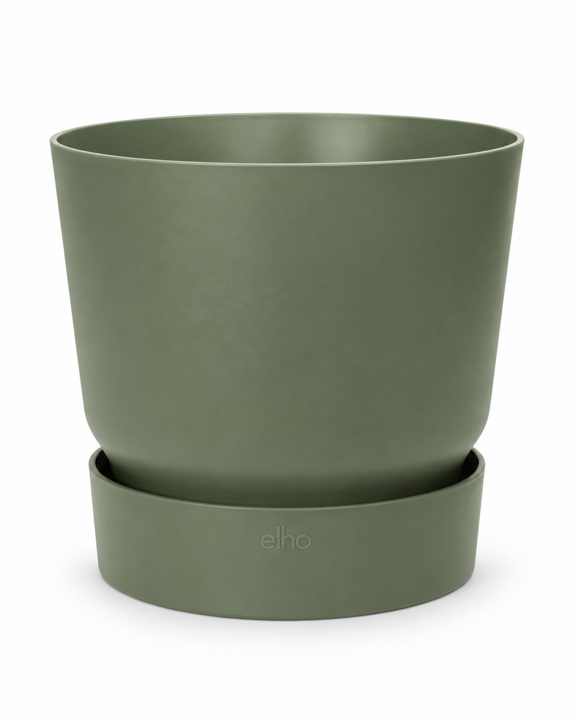 Elho Greenville Rond Vert Feuille – Pot avec réservoir d’eau – Ø14 / Ø20 cm