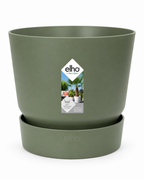 Elho Greenville Rond Vert Feuille – Pot avec réservoir d’eau – Ø14 / Ø20 cm