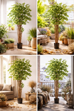 Ficus Liana artificiel 170 cm – Plante artificielle Ficus décorative réaliste