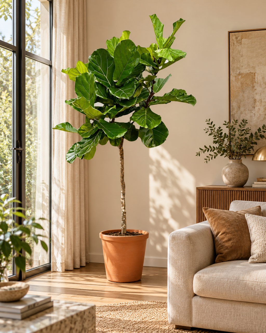 Ficus Lyrata XXL – Figuier Lyre Géant – 210 cm – Ø40 cm