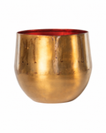 Ayka Patinated Camel – Decorative plant pot – Ø28 / Ø33 cm