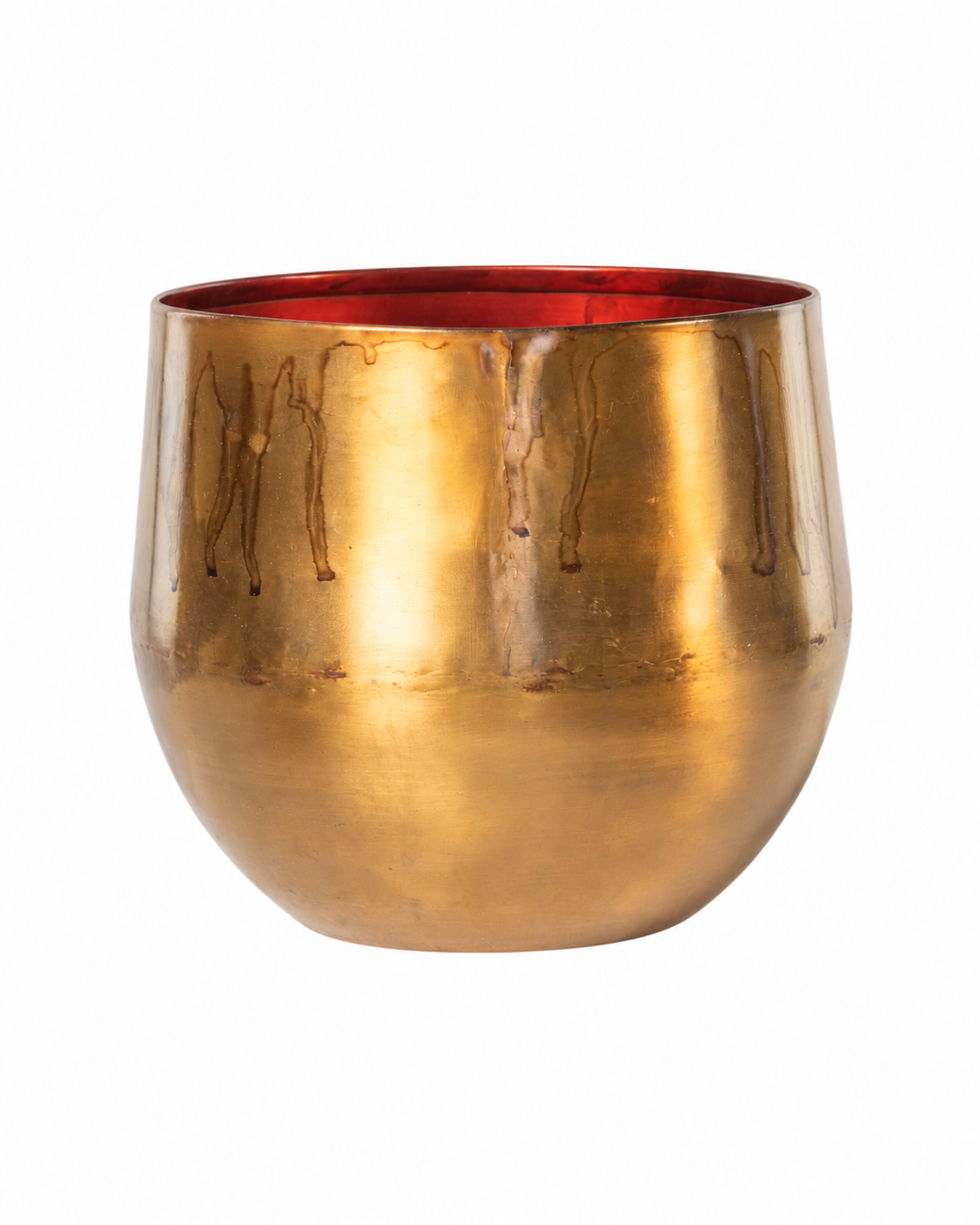 Ayka Patinated Camel – Decorative plant pot – Ø28 / Ø33 cm
