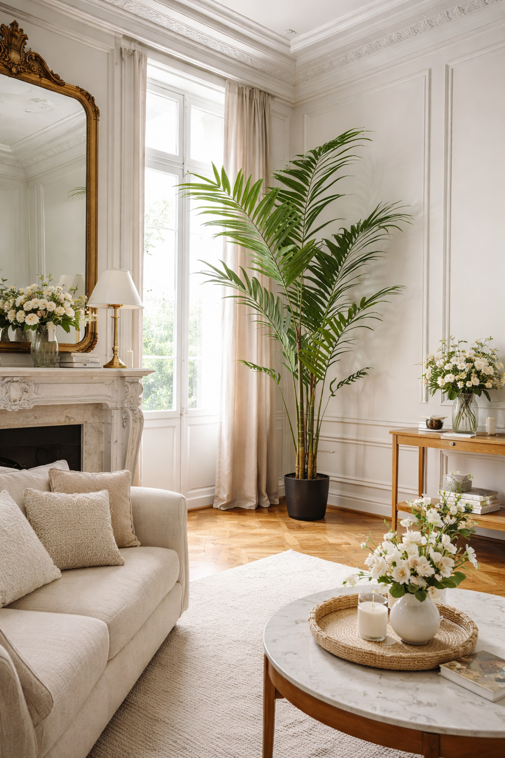 kentia palm plants indoor Artificial Kentia palm tree, 210 cm – Ultra-realistic decorative tropical palm – Douceur Maison