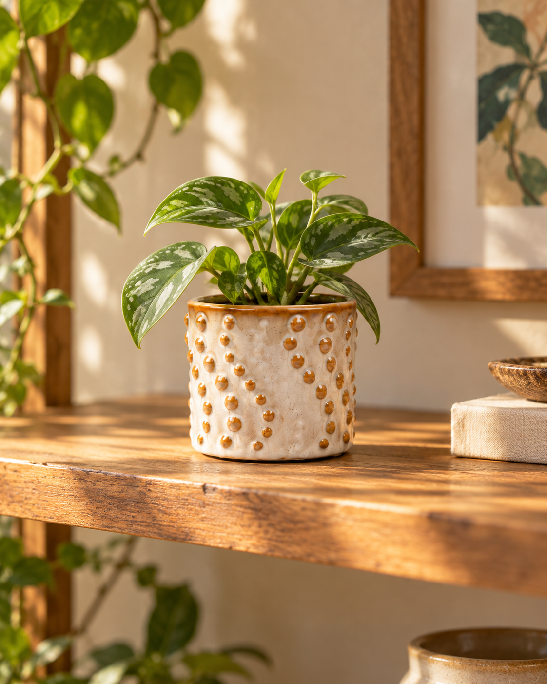 Madrid – Lot de 6 mini cache-pots en céramique – Ø7,2 × H6,3 cm