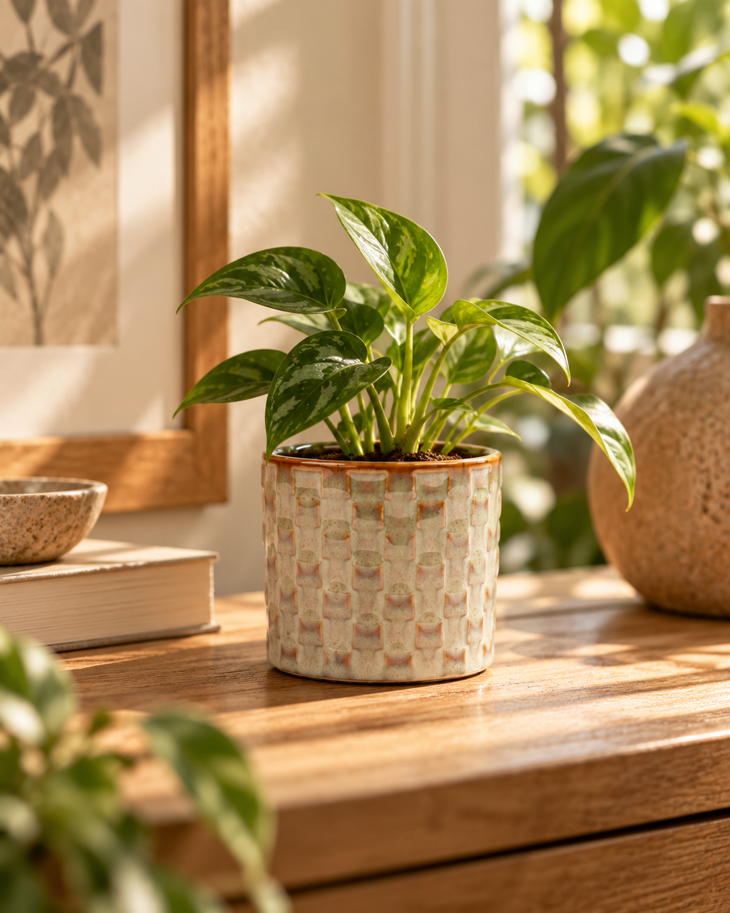 Madrid – Lot de 6 mini cache-pots en céramique – Ø7,2 × H6,3 cm