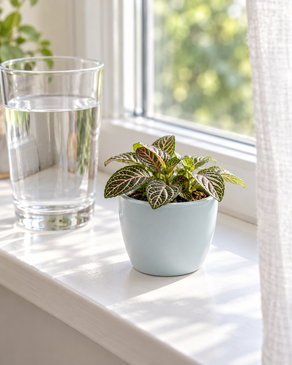 Mat Urban Green Sphere – Mini ceramic planter – Ø7.5 × H6 cm