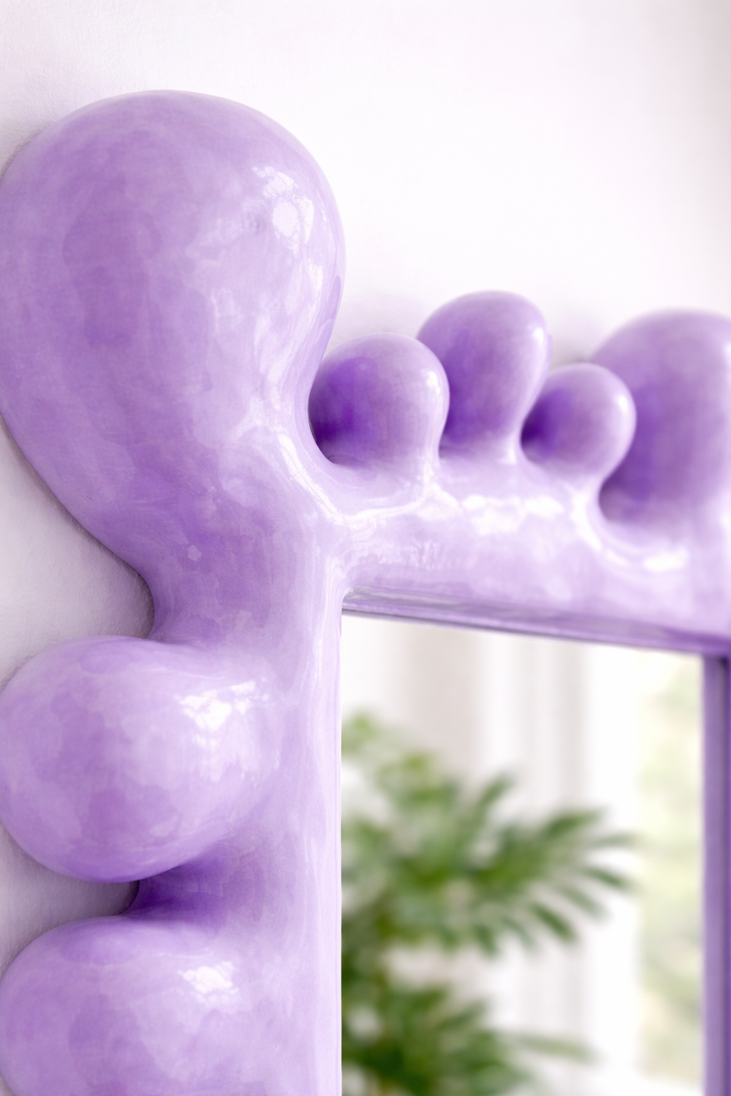 Miroir Pleine Longueur Arty Lilas – Cadre Sculptural 100 × 180  cm