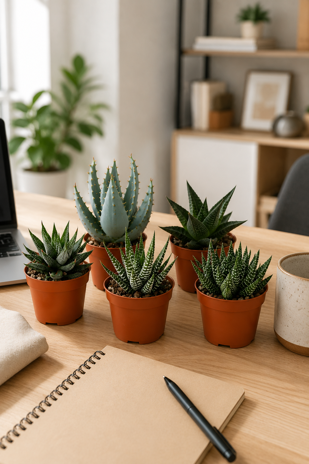 Mixed Gasteria & Haworthia – 5 Assorted Succulents – Ø5.5 cm – Without Pot