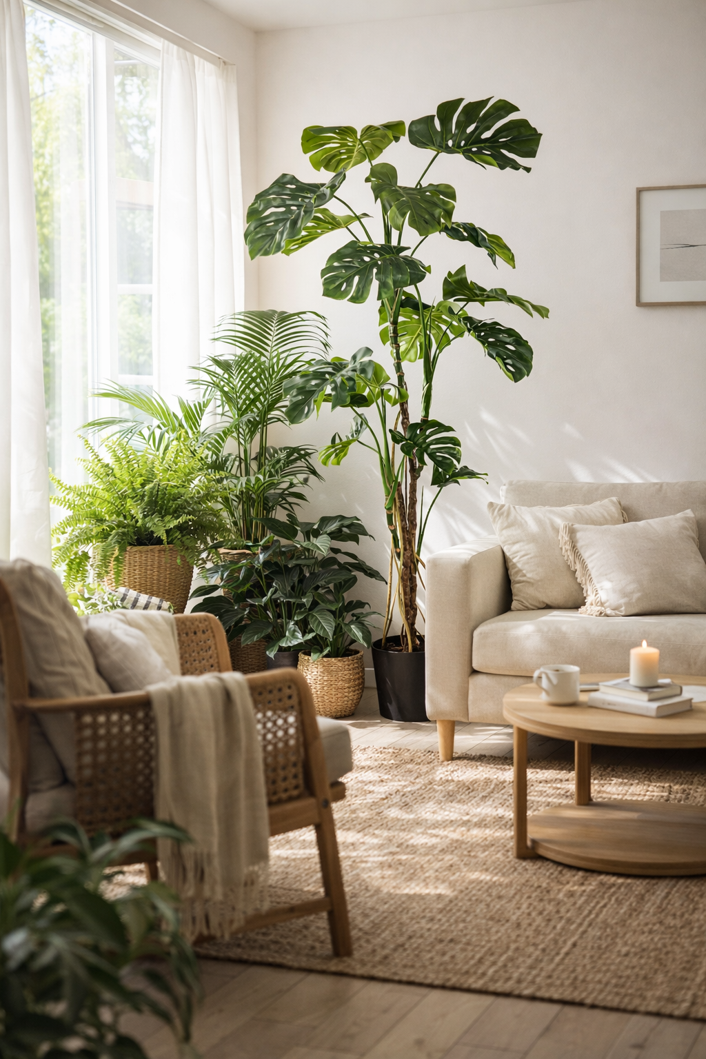 Monstera artificielle 180 cm – Plante tropicale décorative grand format