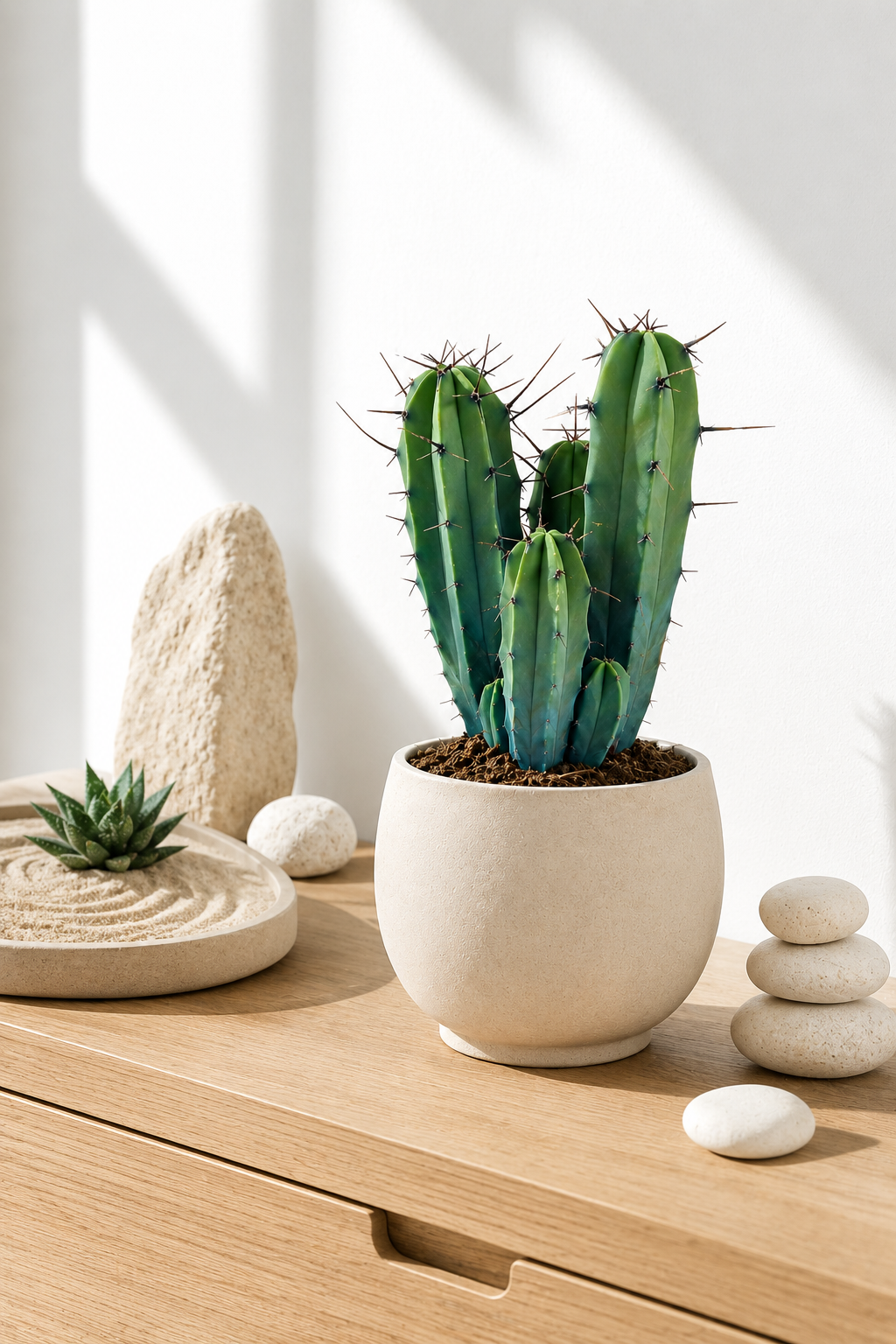 Myrtillocactus Geometrizans – Blue-Green Columnar Cactus – 17 cm – Without Pot