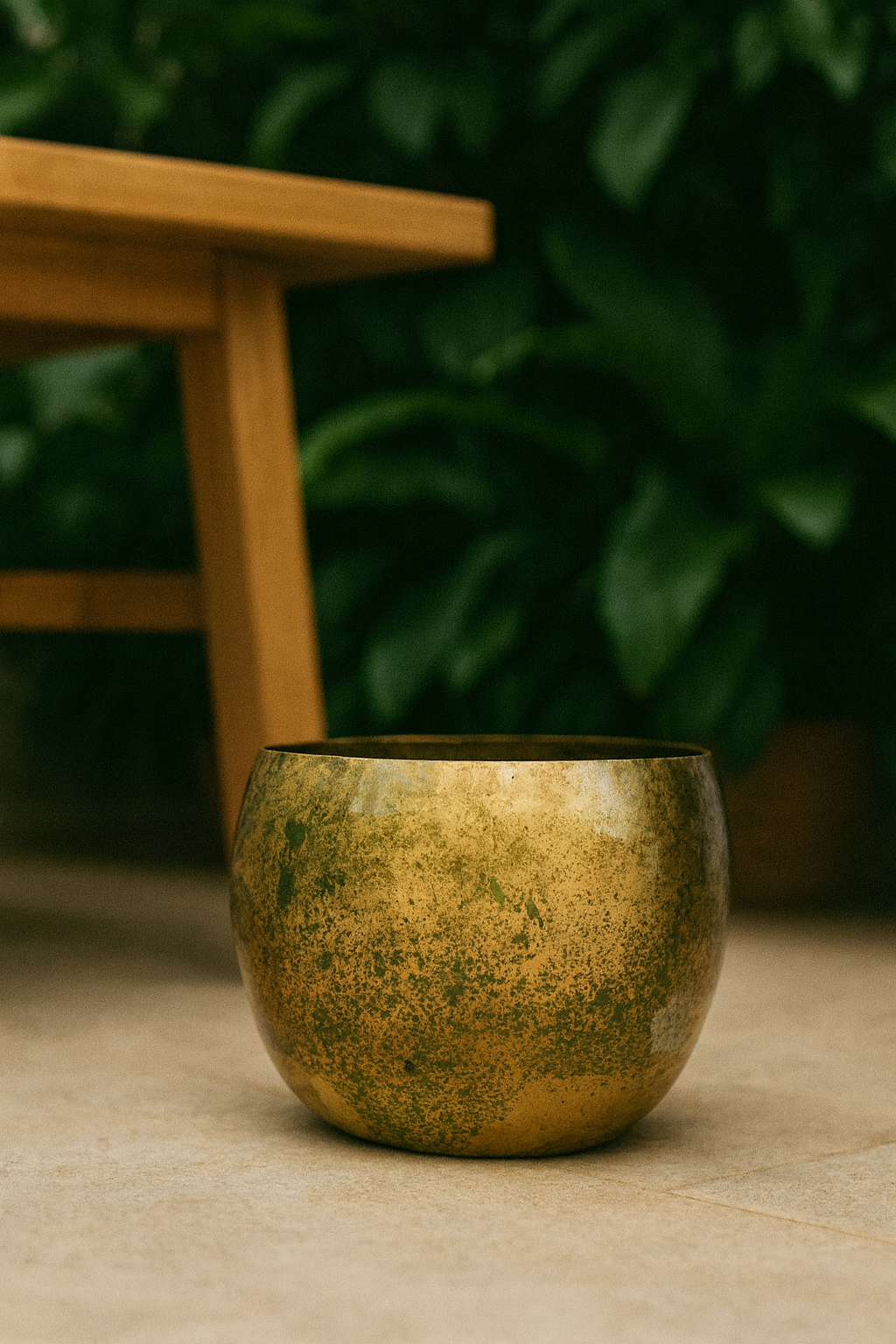 Cache-pot Ellen Brass – Laiton décoratif Ø25xH19, Ø30xH25, Ø38xH31