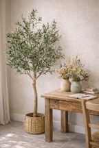 Olivier artificiel (Olea Europaea) — Arbre emblématique du Sud, feuillage réaliste & sans entretien - 115 cm à 180 cm