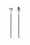 Telescopic Stainless Steel Terrarium Tool Kit – Adjustable Rake + Shovel 16-49 cm for Precise Maintenance