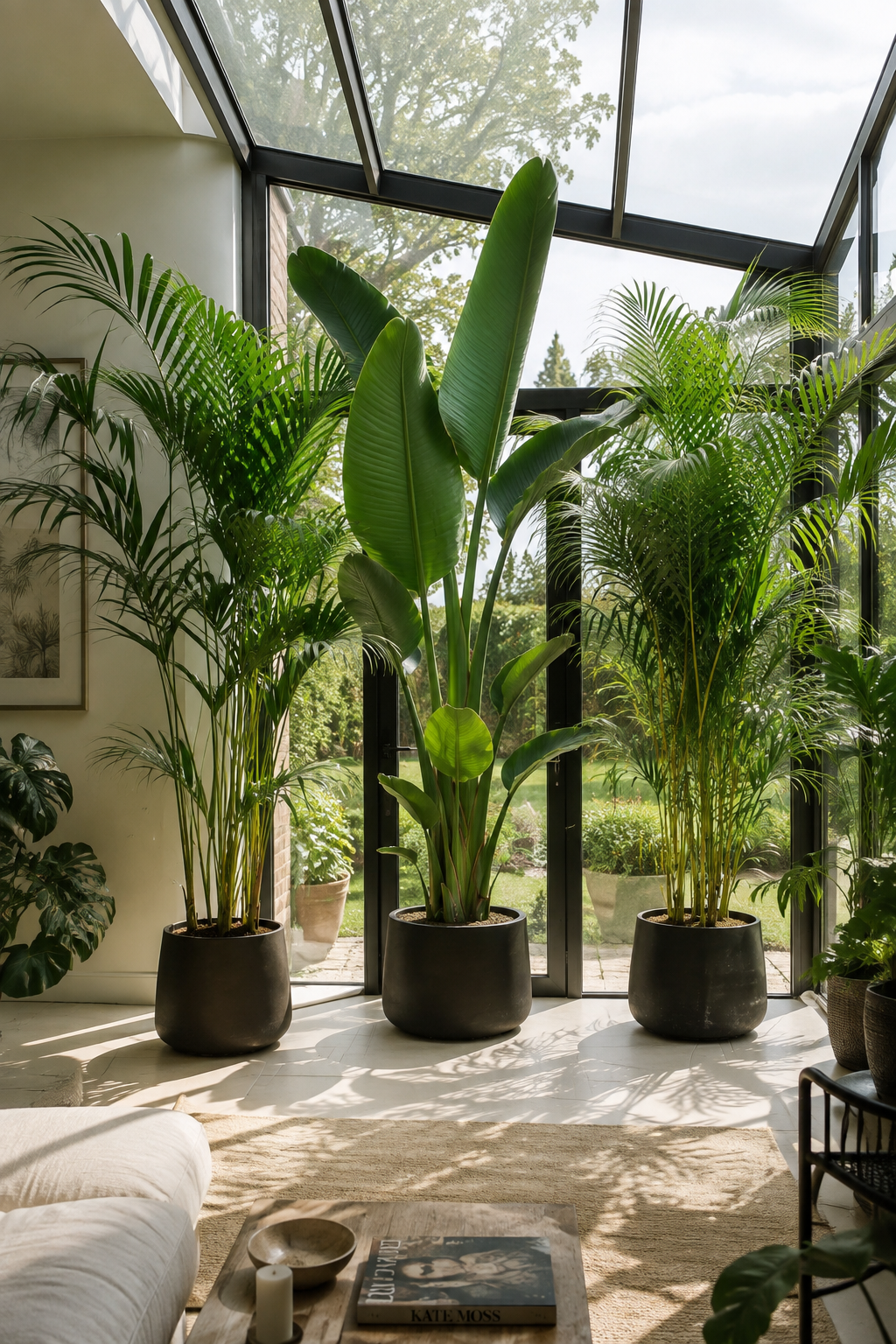 Pack de 3 plantes d’intérieur XXL – Kentia, Strelitzia & Areca 200+ cm