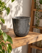 Palermo Grey Marble – Recycled plastic pot – Ø27 to Ø40 cm