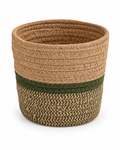 Panier cache-pot en jonc de mer tressé – Ø28 cm