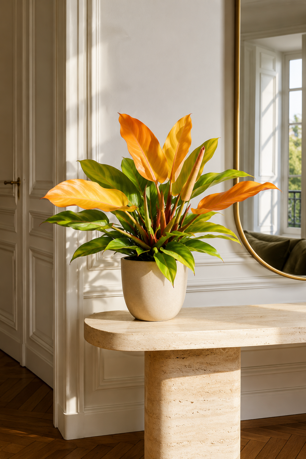 Philodendron Prince of Orange – Seltene Tropenpflanze mit kupferfarbenem Laub – Ø14 cm