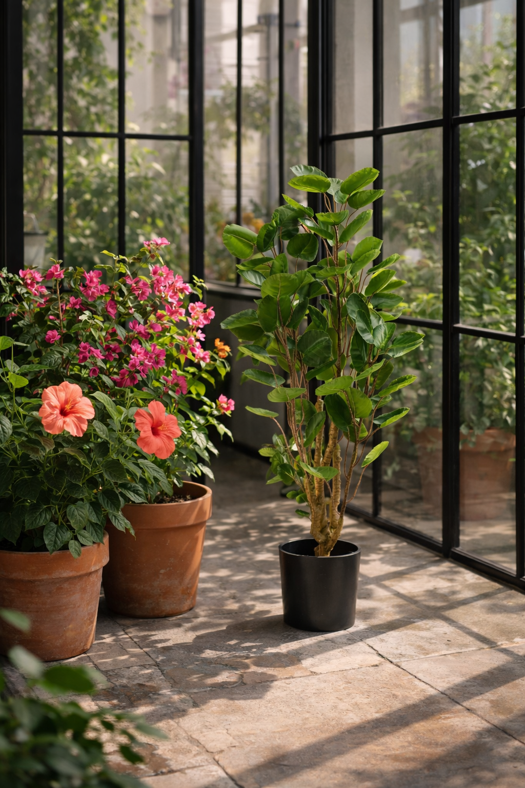 Polyscias (Aralia) artificielle haut de gamme – Plante décorative ultra-réaliste de 105 cm à 160 cm