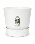 Elho Greenville Rond Blanc – Pot avec réservoir d’eau – Ø14 à Ø39 cm