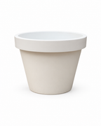 Lira Blanc – Pot XXL minimaliste – Ø65 × H58 cm