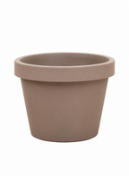 Lira Taupe – XXL stone-effect pot – Ø65 / Ø75 cm