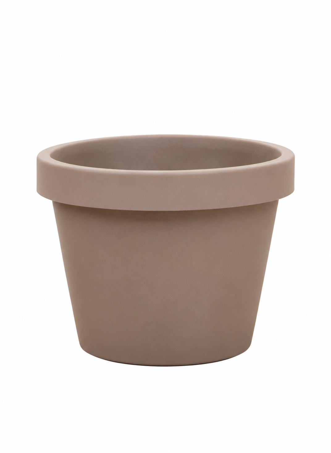 Lira Taupe – XXL stone-effect pot – Ø65 / Ø75 cm