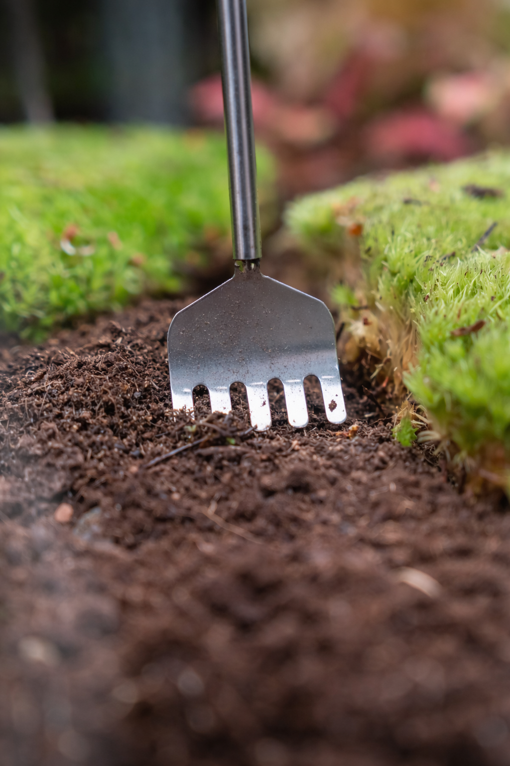 Stainless Steel Terrarium Telescopic Rake – Adjustable 16-49 cm Precise Tool for Maintenance and Aquascaping