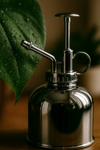 Vaporisateur d’Arrosage 300 ml – Verre & Acier Inoxydable Premium (Doré, Argenté ou Transparent)