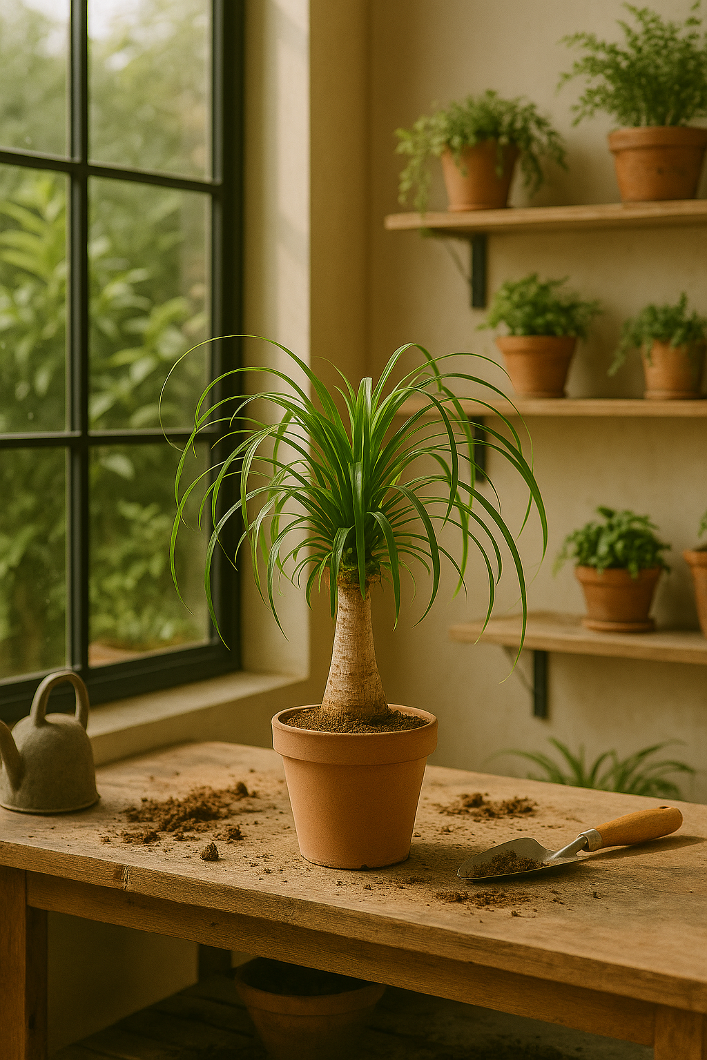 Beaucarnea Recurvata — Pied d’Éléphant — Élégance naturelle & tronc sculptural