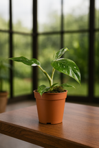 Philodendron White Princess – Plante rare & marbrures uniques (B Grade) – Ø12 cm – 30 cm