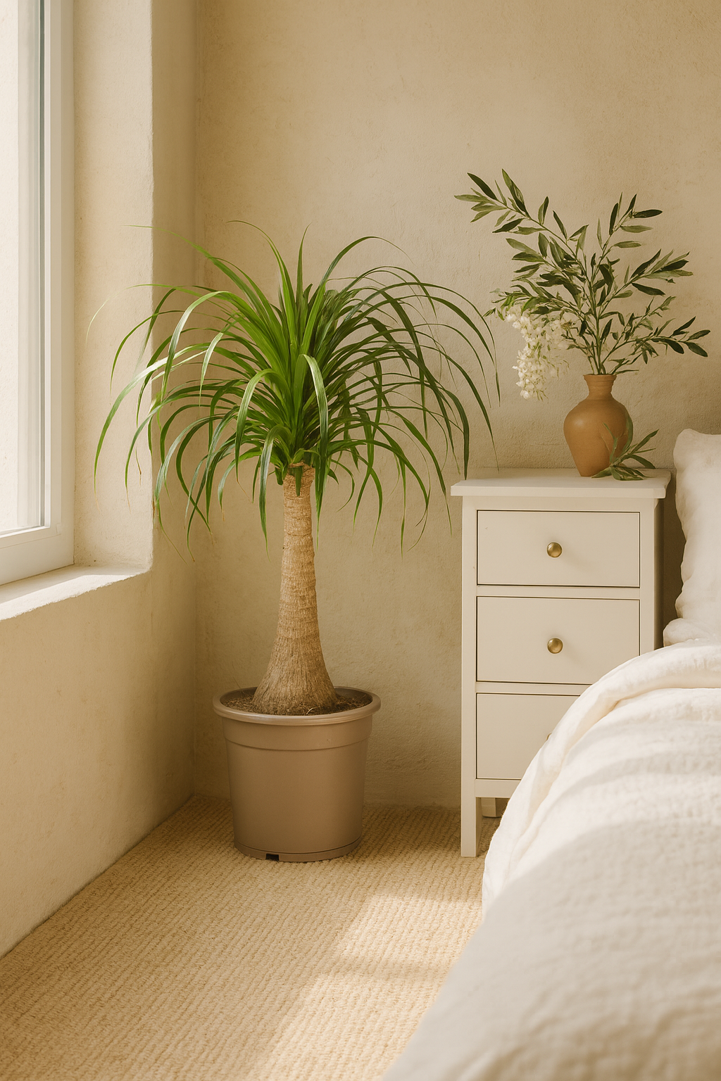 Beaucarnea Recurvata — Pied d’Éléphant — Élégance naturelle & tronc sculptural