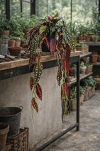 Begonia Maculata artificielle 80 cm – Plante décorative à pois ultra-réaliste